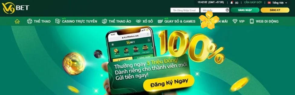 V9bet tặng 100k tiền cược miễn phí cho tân thủ