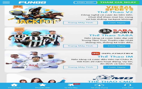 Đăng ký Fun88 Con để tham gia cược thể thao và casino trực tuyến hàng đầu