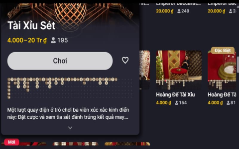Khám phá các game tài xỉu được yêu thích và chơi nhiều nhất