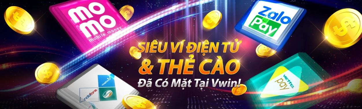 Nhà cái VWin tặng 50K khi nạp tiền bằng thẻ cào