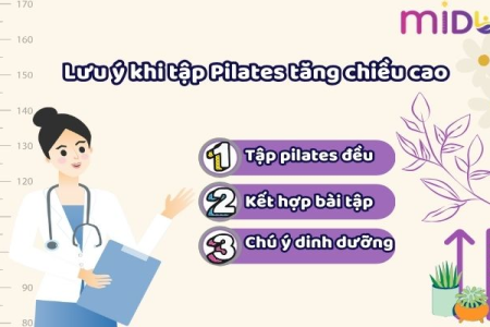 các bài tập pilates tăng chiều cao