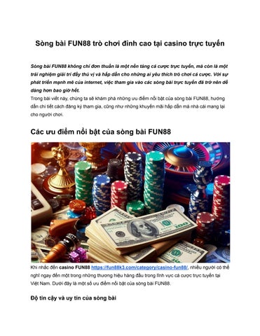 Tải game Fun88 nhanh chóng - Trải nghiệm cá cược và casino mọi lúc, mọi nơi!
